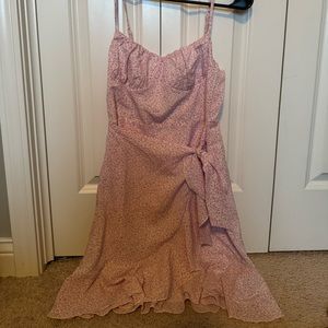 Princess Polly Wrap Pink Dress Size 4